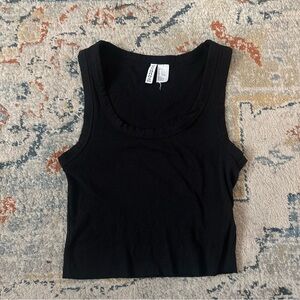 H&M Black Ribbed Tank Top